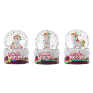 Toi-toys toi toys dream horse sneeuwbol eenhoorn ø6,5xh9cm