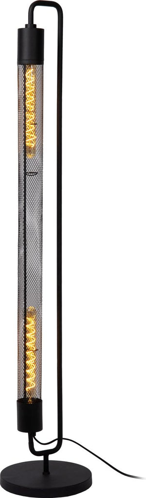 Lucide calixt - vloerlamp - 2xe27 - zwart