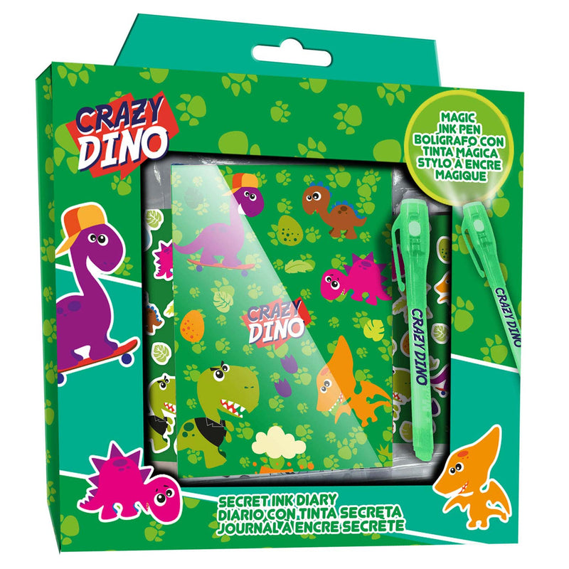 Load image into Gallery viewer, Kids Licensing Dagboek met Stickers en Geheimschrift Pen Dinosaurus
