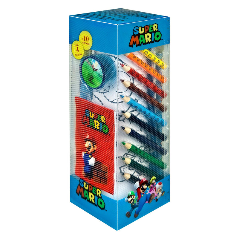 Load image into Gallery viewer, Kids Licensing Super Mario Stationery Set Tower, 35dlg.
