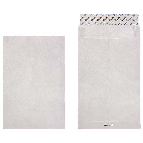 Effen zak enveloppen tyvek c4 229x324mm wit 100 stuks