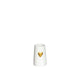 Ideas 4 seasons vaas wit met goudenhart ã˜6 h.9 cm keramiek