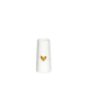 Ideas 4 seasons vaas wit met goudenhart ã˜6 h.13 cm keramiek