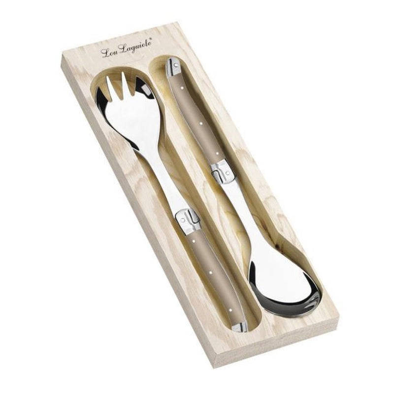 Load image into Gallery viewer, Lou Laguiole Lou Laguiole Slacouver + Houten Tray 2-delig Bruin
