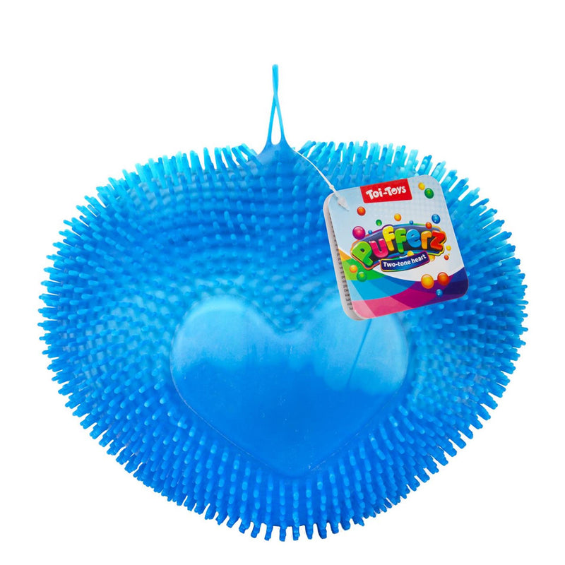 Afbeelding laden in galerijviewer, Toi-toys pufferz pufferbal twotone hart 19cm 200gr 3 assorti

