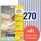 Herkleefbare etiketten avery wit