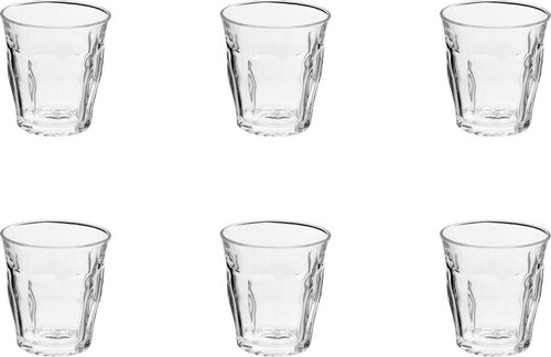 Duralex picardie waterglas 250ml 6 stuks transparant gehard glas