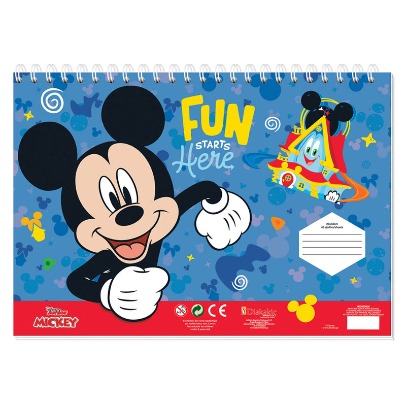 Load image into Gallery viewer, Mickey mouse Mickey Mouse Kleurplaten met Stencil en Stickervel

