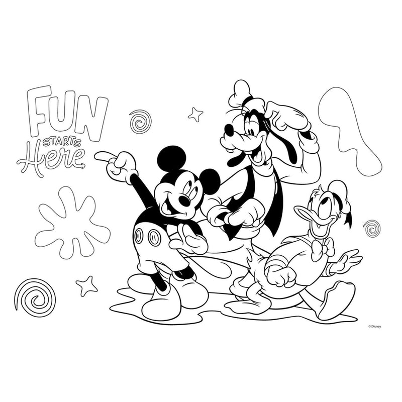 Load image into Gallery viewer, Mickey mouse Mickey Mouse Kleurplaten met Stencil en Stickervel
