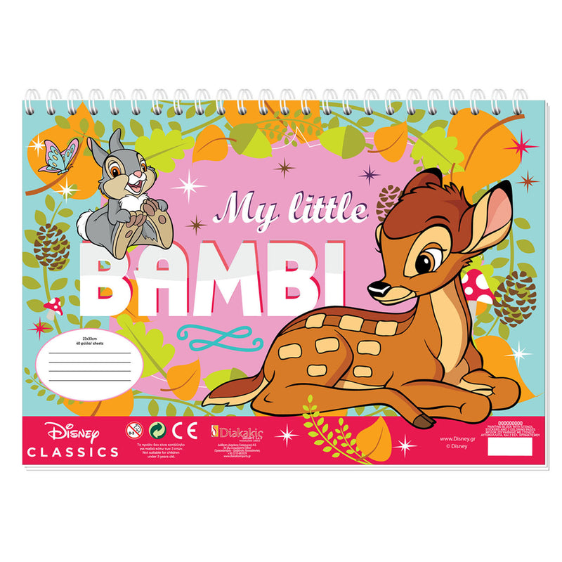 Load image into Gallery viewer, Disney bambi kleurplaten met stencil en stickervel
