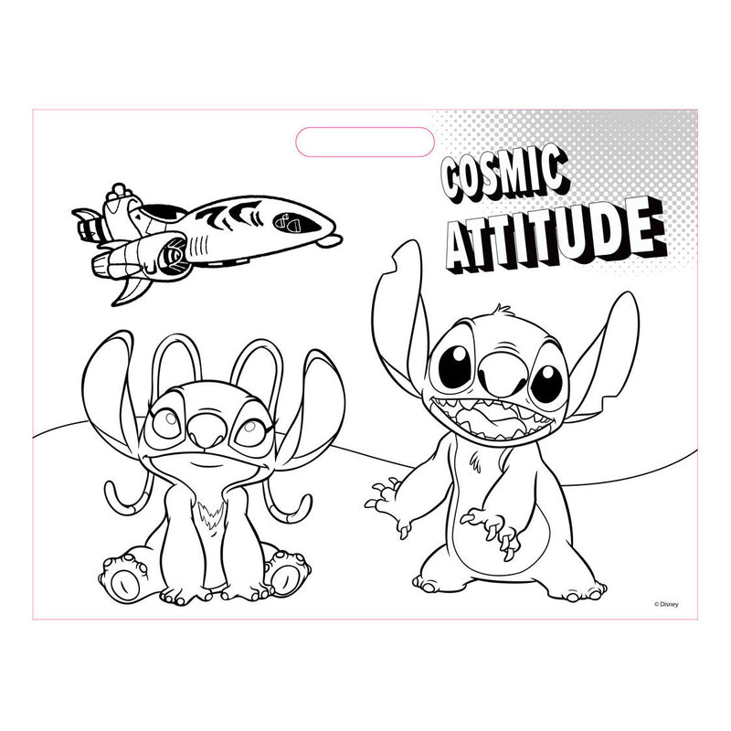 Load image into Gallery viewer, Tekenblok Lilo met Stickers en 3 Krijtjes, 40 Vellen
