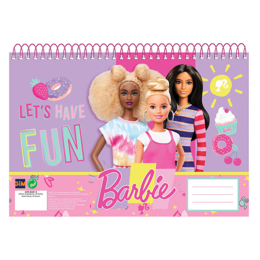 Mattel tekenblok barbie, 30 vellen