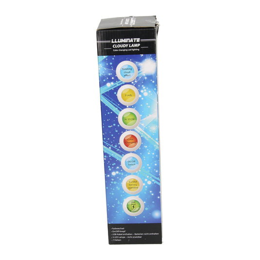 Led lamp cloudy, 33cm