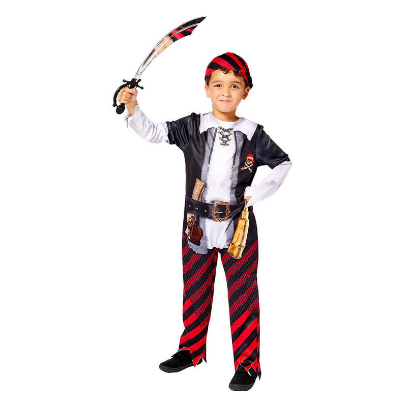 Load image into Gallery viewer, Duurzaam kinderkostuum piratenjongen - 3-4 jaar
