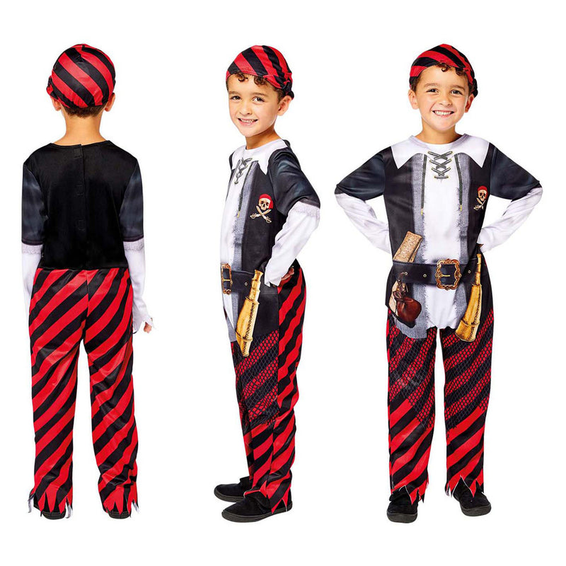 Load image into Gallery viewer, Duurzaam kinderkostuum piratenjongen - 3-4 jaar
