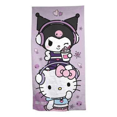 Ty hello kit kuromi strandlaken - 70x140 cm