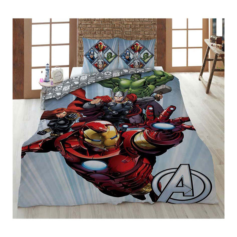 Load image into Gallery viewer, Avengers dekbedovertrek - 140x200 cm
