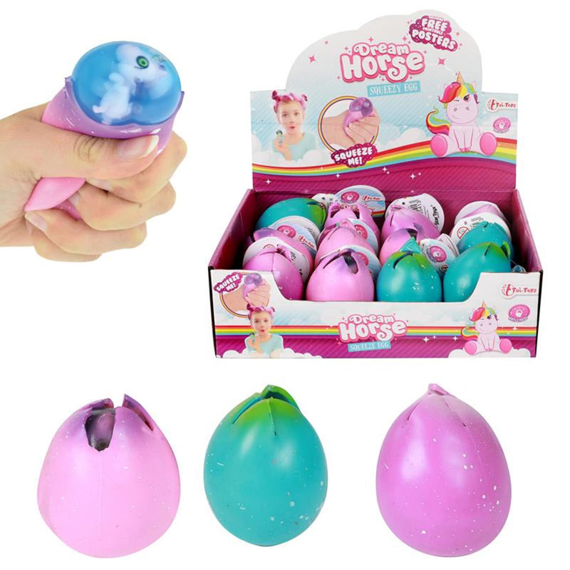 Load image into Gallery viewer, Toi-toys toi toys knijpei met eenhoorn
