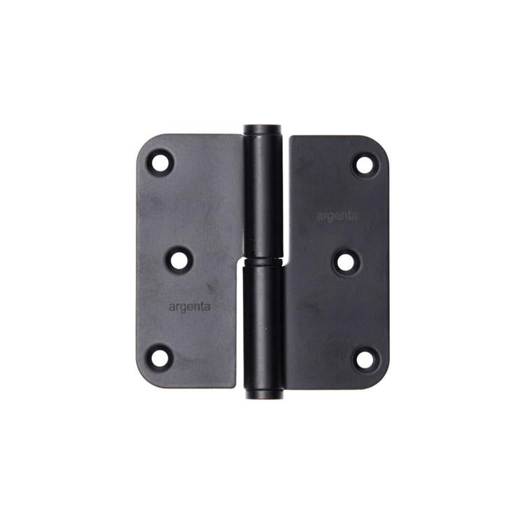 Cargue la imagen en el visor de la galería, Yale 1067394 - 3 paumellen inox mat zwart afger.hoek rechts 80x80mm | 4 stuks
