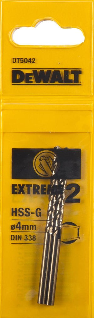 Dewalt accessoires hss-g metaalboor extreme 2 ø4,0mm - dt5042-qz