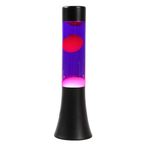 Itotal lavalamp zwart paars roze, 30cm
