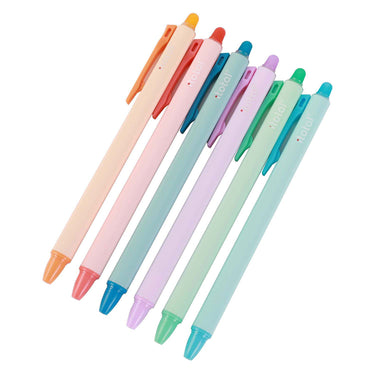 Itotal uitwisbare balpennen, 6 kleuren