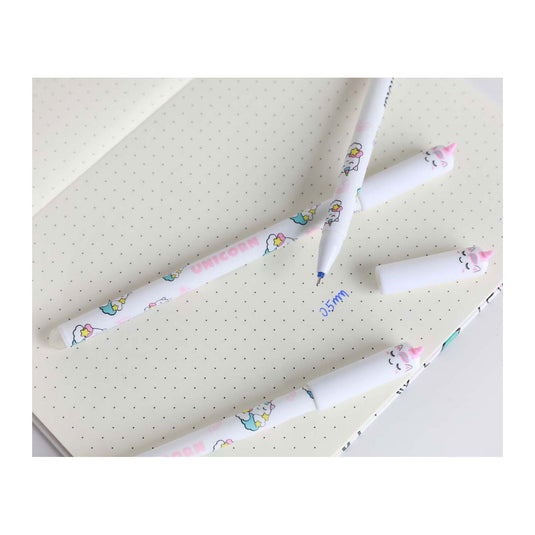 Itotal uitwisbare balpen met dop eenhoorn