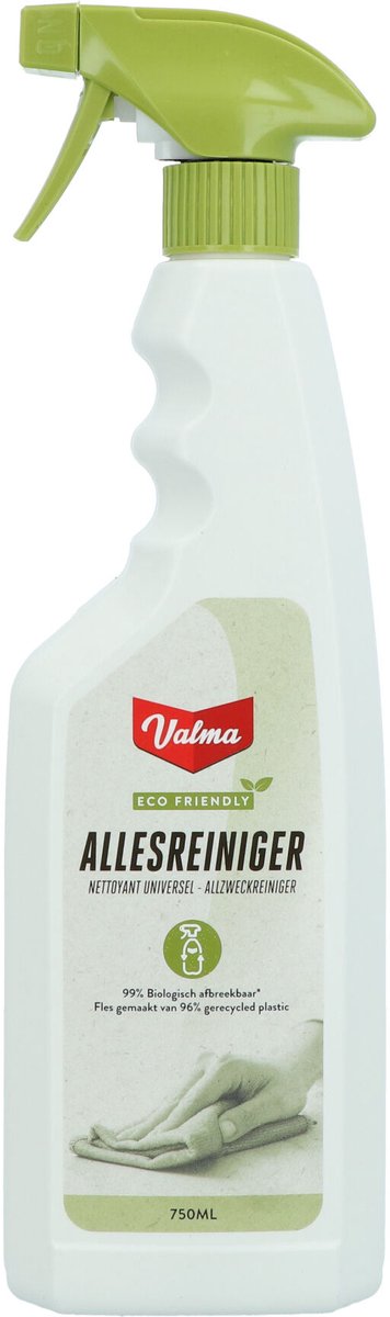 Valma eco friendly allesreiniger spray - kant klaar - citrus eucalyptus geur - 750ml