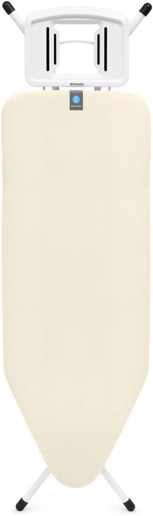 Brabantia strijkplank c - voor strijkijzer - 124x45 cm - ecru