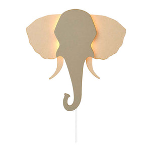 Van tjalle en jasper - olifant wandlamp - hout