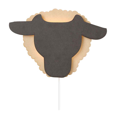 Van tjalle en jasper - schaap wandlamp - hout