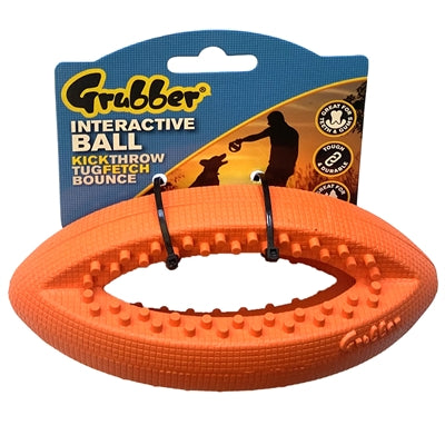 Load image into Gallery viewer, Happy pet grubber interactieve rugbybal mini assorti
