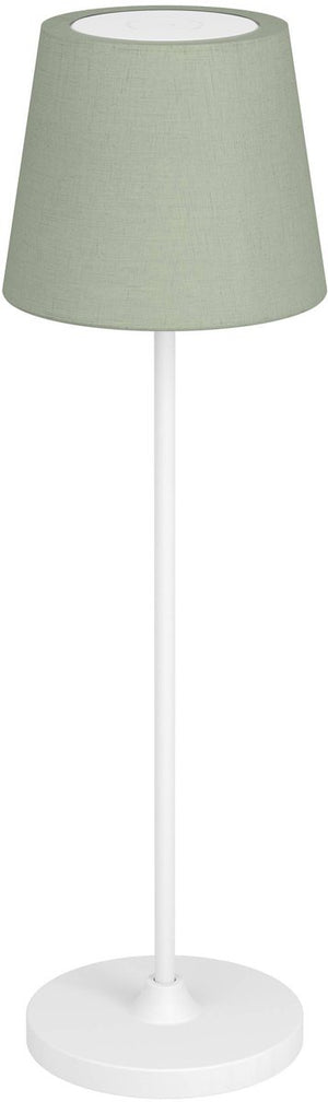 Eglo leonero tafellamp - oplaadbaar - led - 34 cm - wit groen - instelbaar wit licht - draadloos - dimbaar