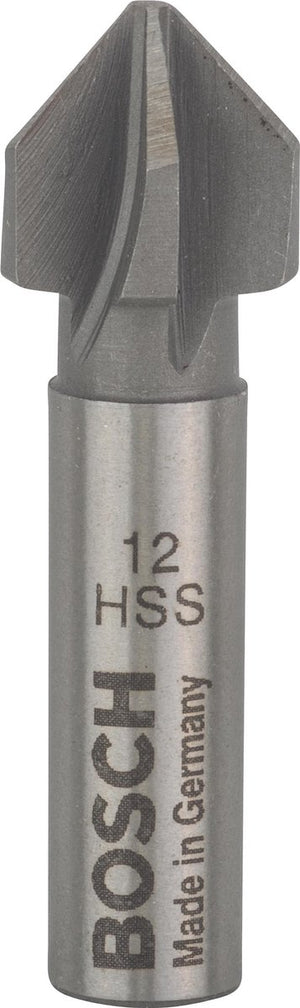 Bosch - conische verzinkboor hss met 5 boorplaatjes, din 335 12,0 mm, m6, 40 mm, 8 mm