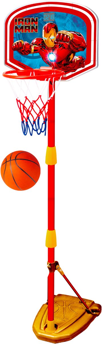 Stamp marvel – im725652 – basketbalset – iron man – verstelbaar