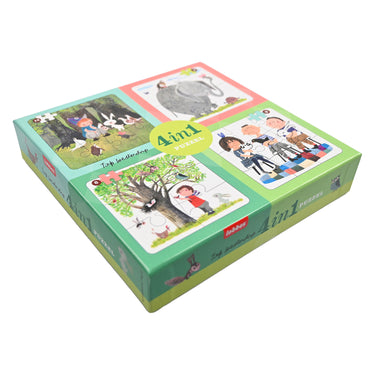 Lobbes dieren van fiep 4in1 puzzel