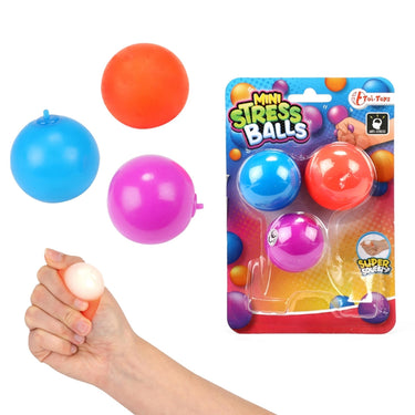 Toi-toys mini anti stressbal 4 cm 3 stuks