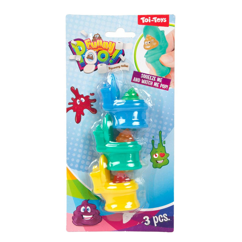 Chargez l'image dans la visionneuse de la galerie, Toi-toys funny poo knijptoiletten glitter drol set van 3 stuks 2 assorti
