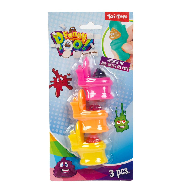 Chargez l'image dans la visionneuse de la galerie, Toi-toys funny poo knijptoiletten glitter drol set van 3 stuks 2 assorti
