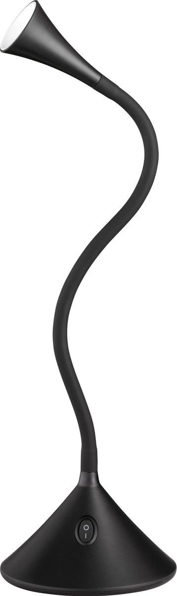 Rl live your light reality viper - tafellamp - burealamp - zwart - incl. 1x smd 3w - flexibel - geschikt voor wandmontage