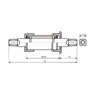 Neco axle ls bottom bracket