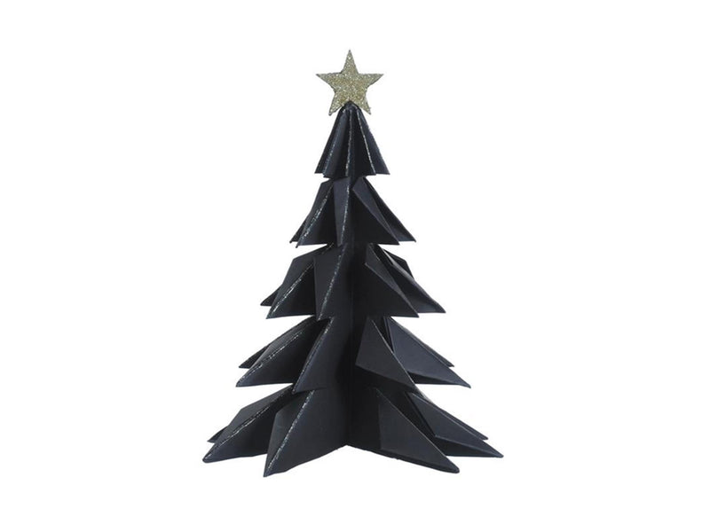 Afbeelding laden in galerijviewer, House of nature deco kerstboom papier 28cm zwart
