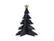 House of nature deco kerstboom papier 28cm zwart