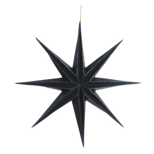 House of nature hanger ster papier ø28cm zwart