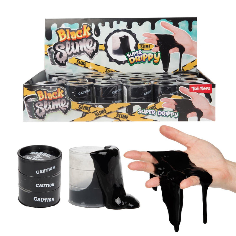 Load image into Gallery viewer, Toi-toys slijm in mini olievat zwart
