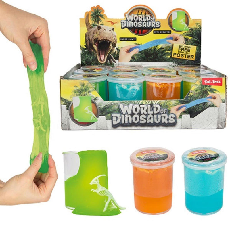 Load image into Gallery viewer, Toi-toys world of dinosaurs putty met skelet
