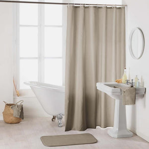 Wicotex douchegordijn uni 180x200cm taupe