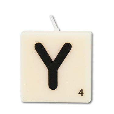 Paperdreams letter kaarsje letter y, set van 4