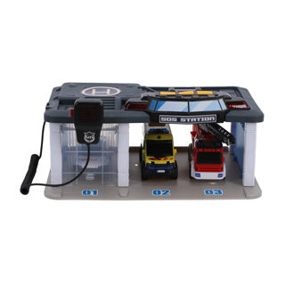 Load image into Gallery viewer, Dickie garage rescue center met licht en geluid b o nl
