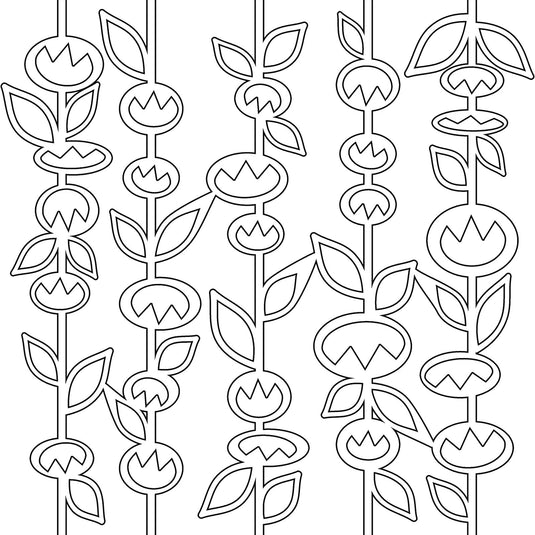 The crafter's workshop • template 30x30cm stick flowers